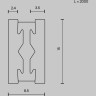 Шинопровод MAYTONI FLARITY TRX154-112BS 2 м латунь